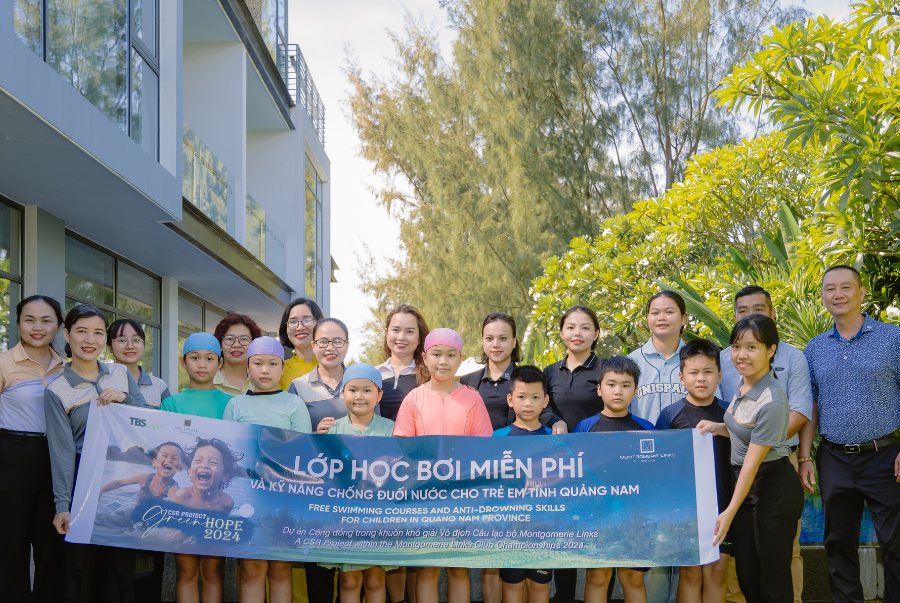 KHAI GIẢNG KHÓA ĐẦU TIÊN LỚP HỌC BƠI CSR & KỸ NĂNG CHỐNG ĐUỐI NƯỚC CHO TRẺ EM CÓ HOÀN CẢNH KHÓ KHĂN TỈNH QUẢNG NAM